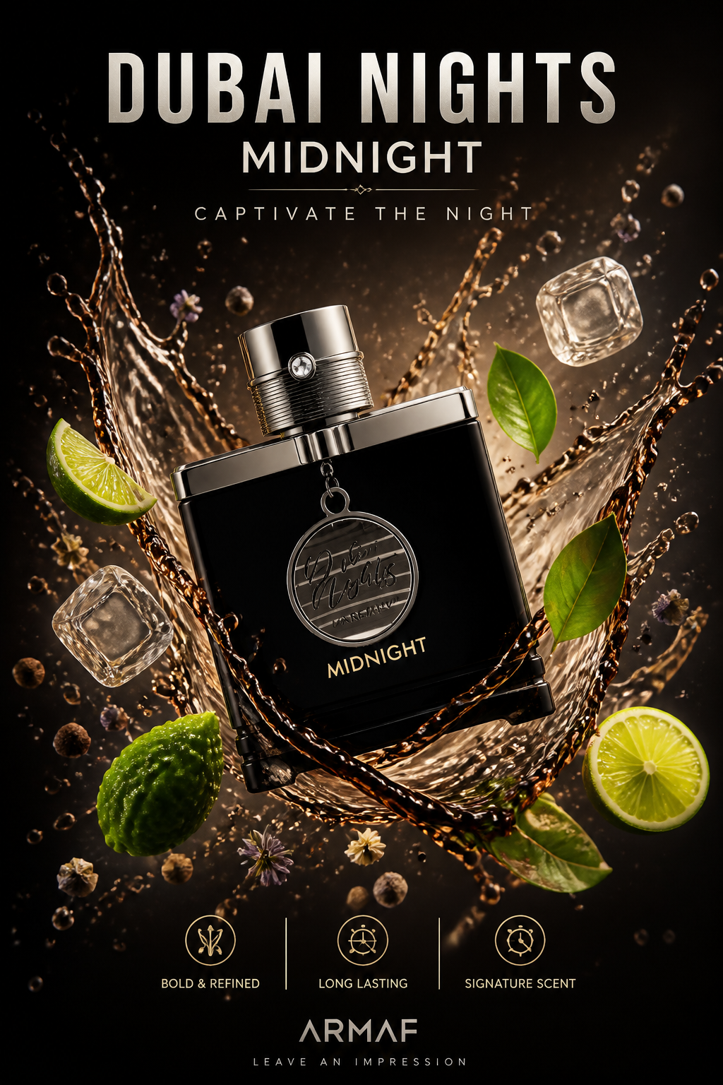 Armaf Dubai Nights Midnight Eau de Parfum pentru Bărbați 100 ml