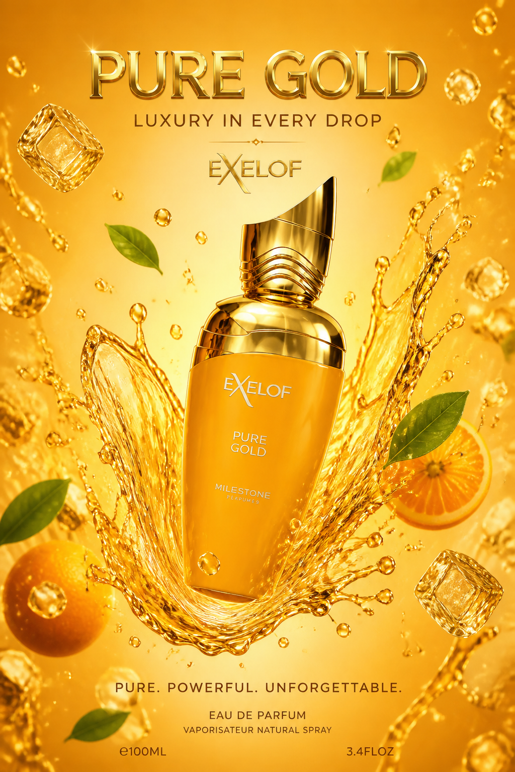 Milestone Exelof Pure Gold Eau de Parfum Unisex 85 ml