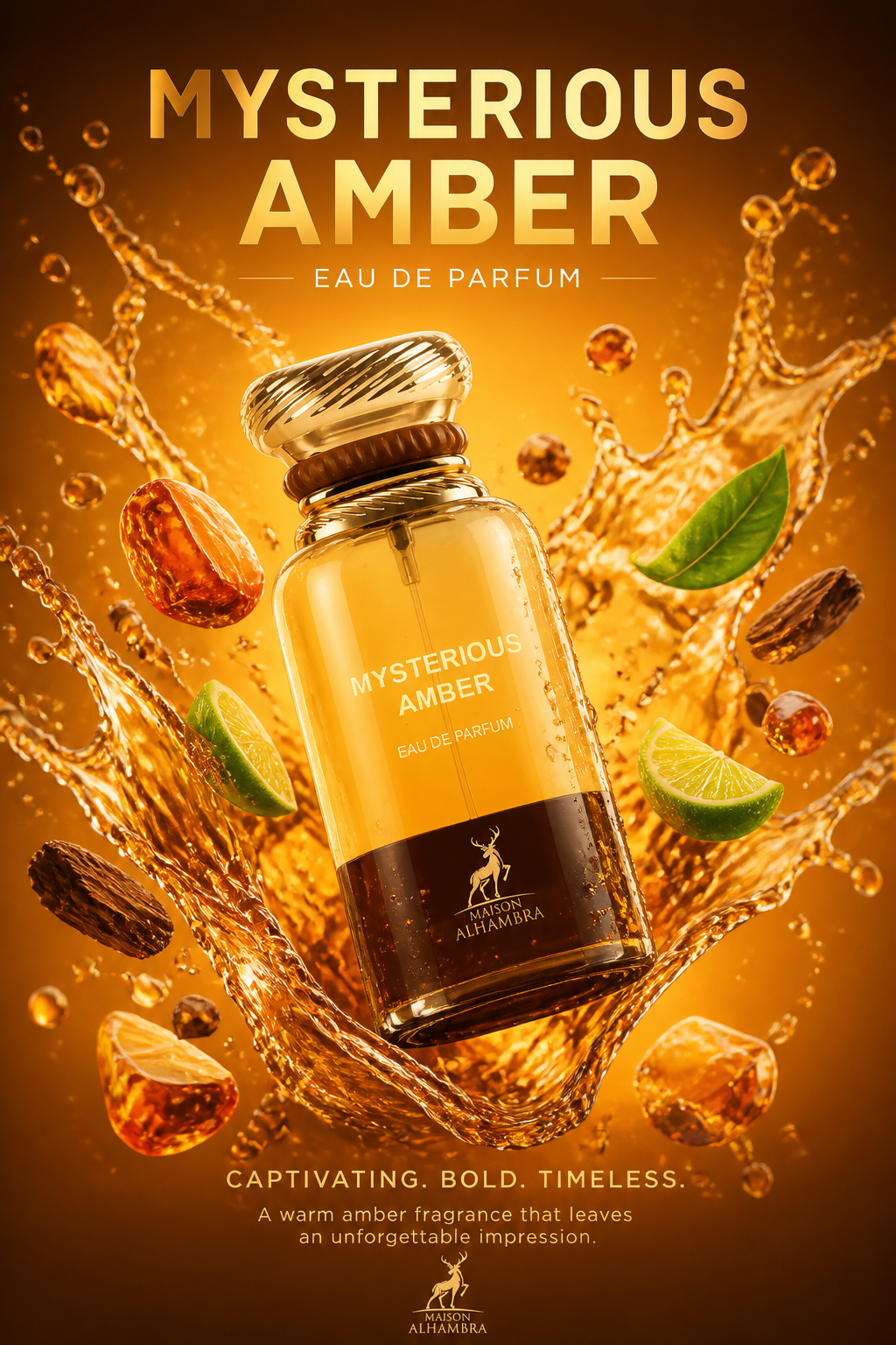 Maison Alhambra Mysterious Amber Eau de Parfum Unisex 80 ml