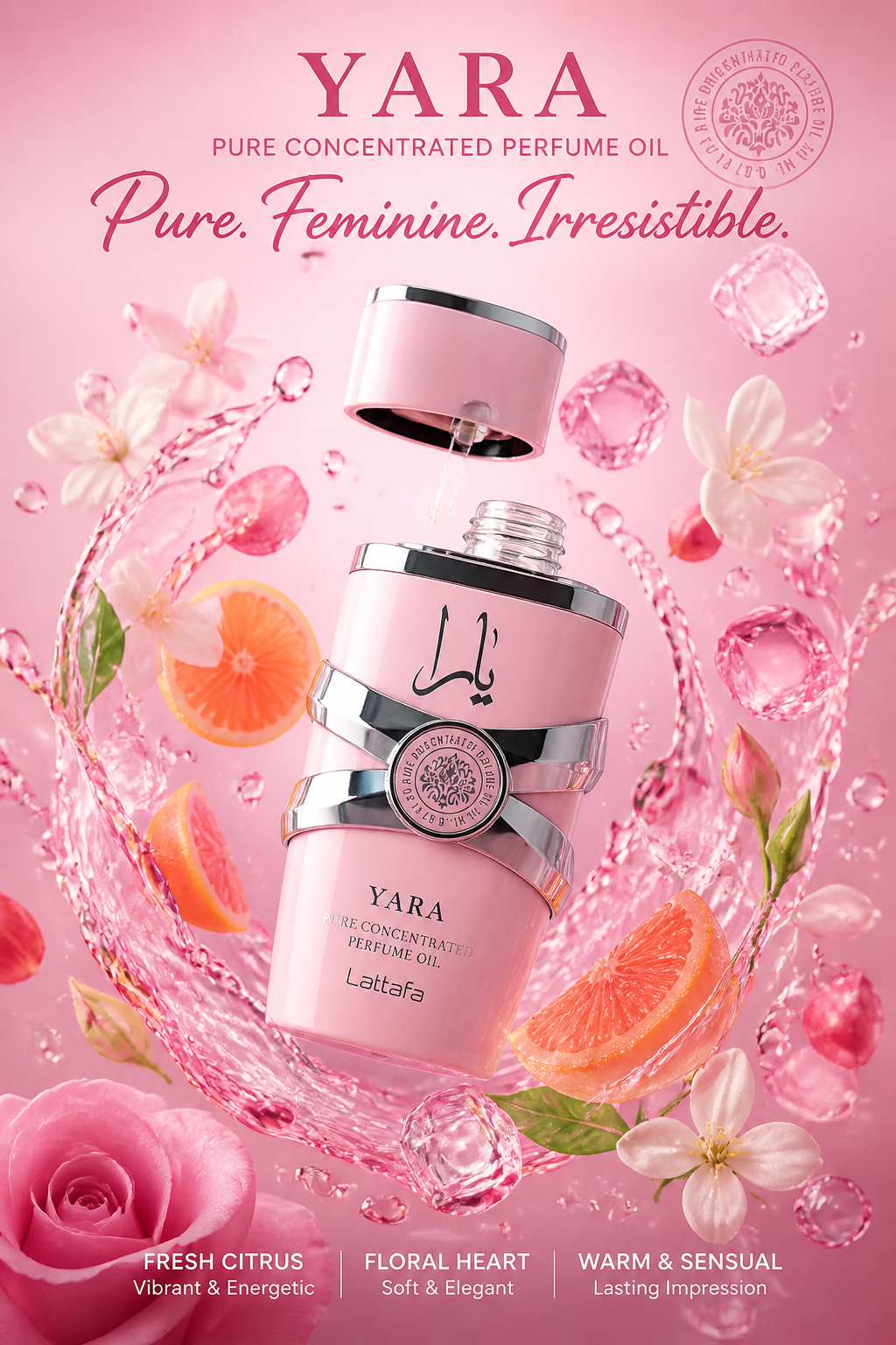Lattafa Yara Ulei de Parfum Concentrat pentru Femei 20 ml