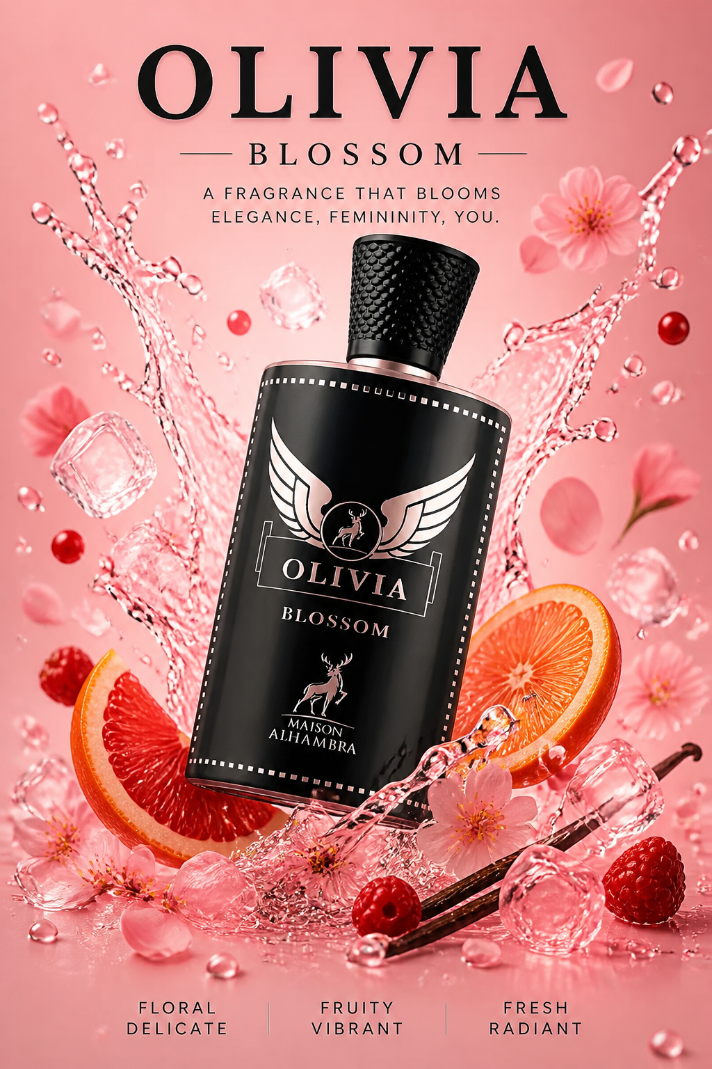 Maison Alhambra Olivia Blossom Eau de Parfum pentru Femei 80 ml