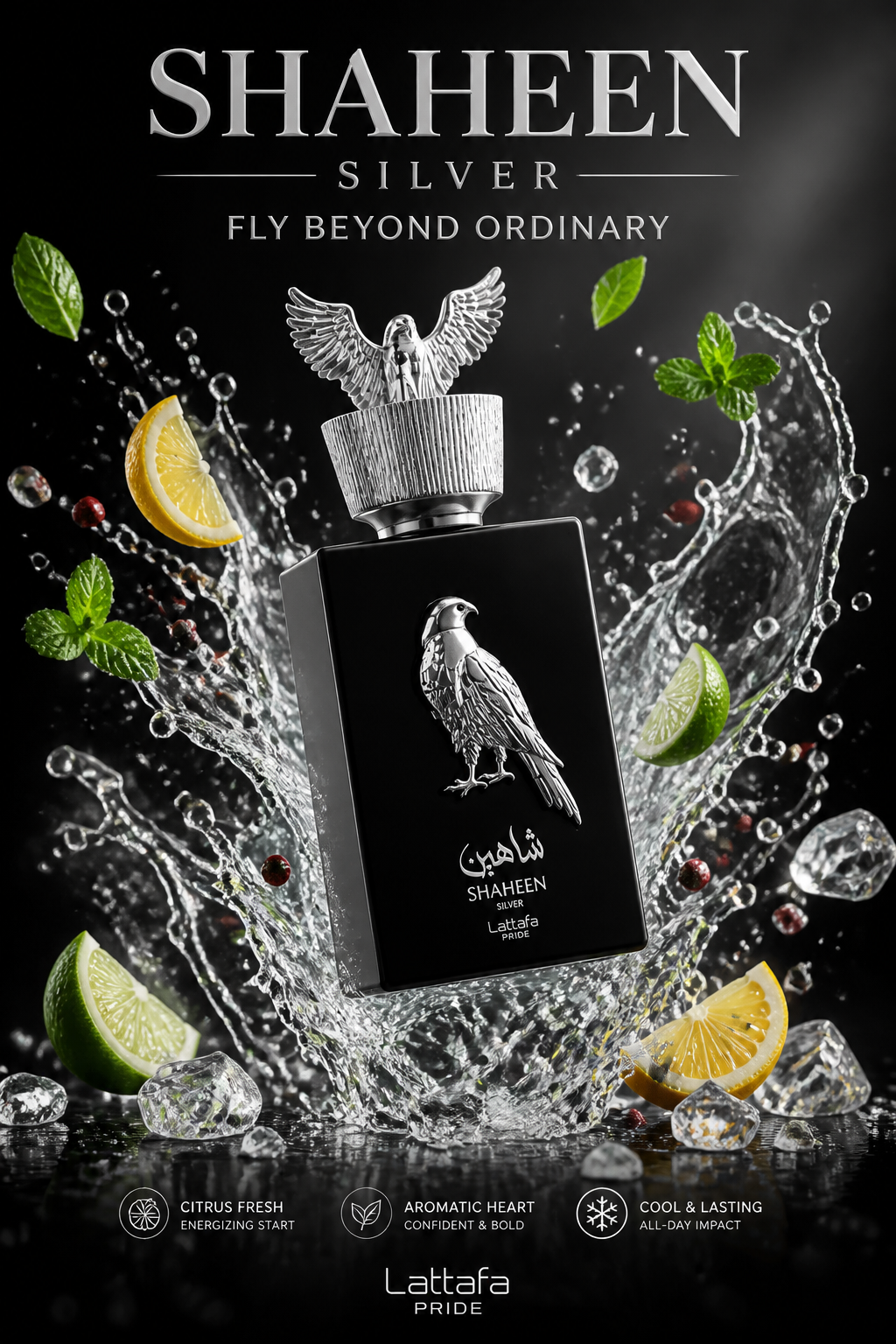 Lattafa Pride Shaheen Silver Eau de Parfum Unisex 100 ml