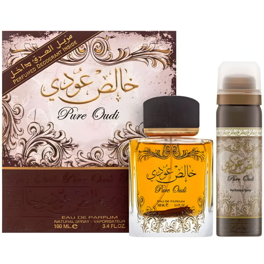 Set Lattafa Pure Oudi – Eau de Parfum 100 ml + Deodorant Spray