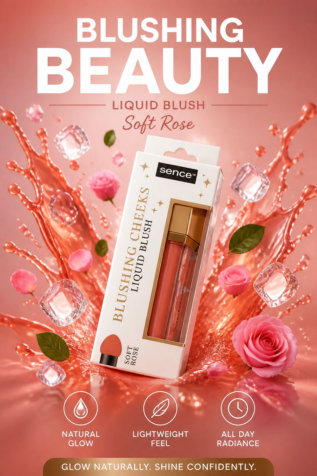 Ruj Lucios Sence Soft Rose – 4,8 ml
