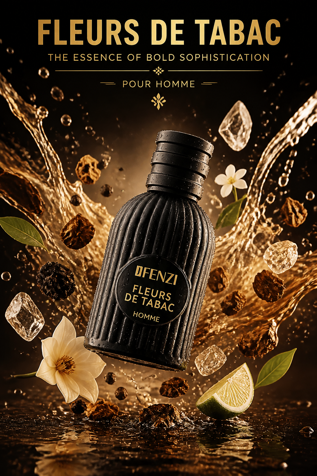 JFenzi Fleurs de Tabac Noir – Eau de Parfum 100 ml