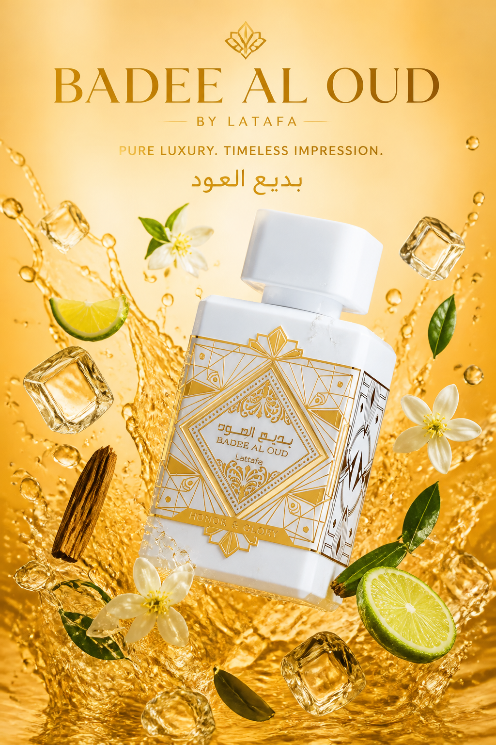 Lattafa Bade'e Al Oud Honor & Glory Eau de Parfum Unisex 100 ml