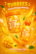 Tubbees Sweet Mango Melody Eau de Parfum Unisex 50 ml