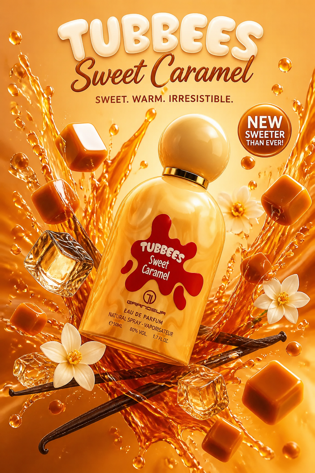 Grandeur Elite Tubbees Sweet Caramel Eau de Parfum Unisex 50 ml