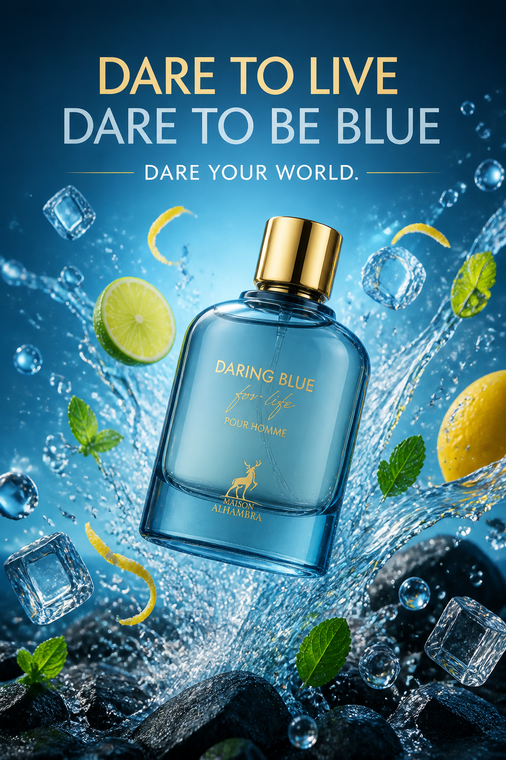 Maison Alhambra Daring Blue For Life Eau de Parfum pentru Bărbați 100 ml
