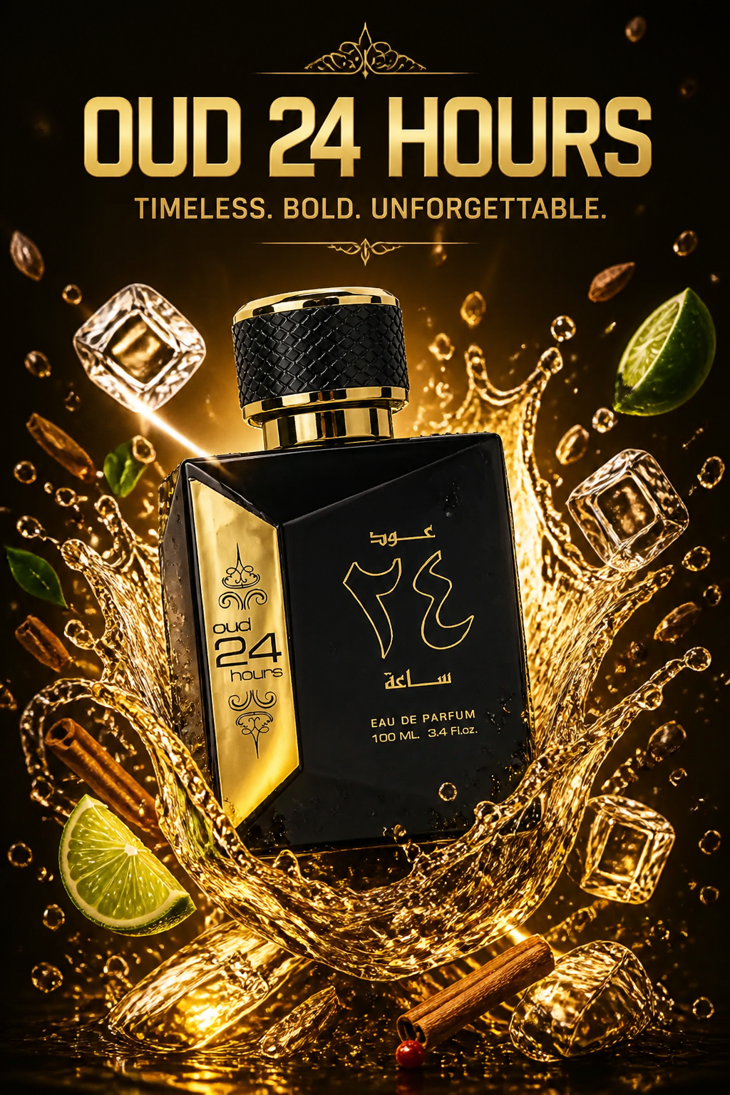 Ard Al Zaafaran Oud 24 Hours Gift Set – Eau de Parfum 100 ml + Deodorant Spray 50 ml