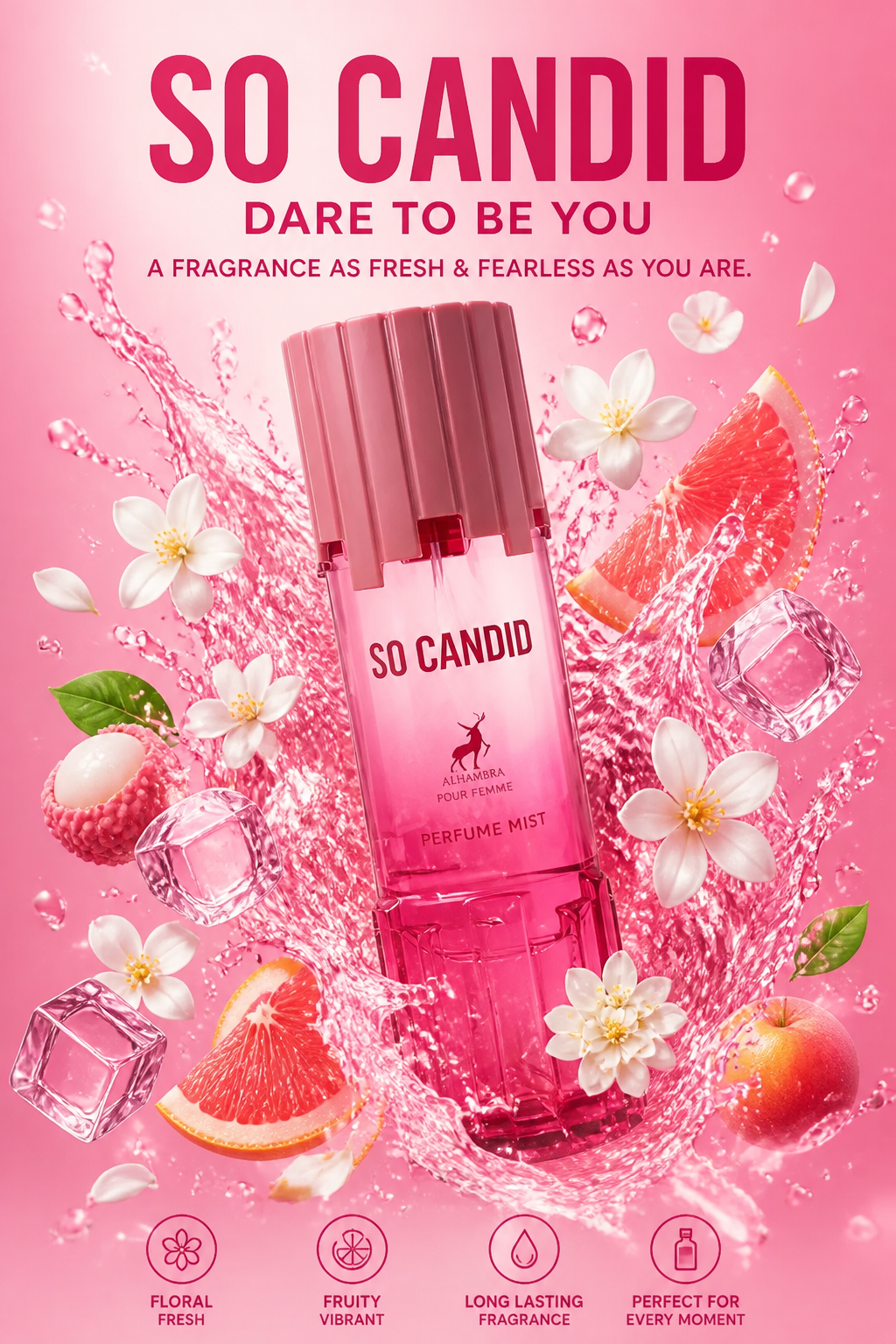 Body Mist Maison Alhambra So Candid pentru Femei 250 ml