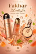 Set Lattafa Fakhar Extrait Gold 3 Piese