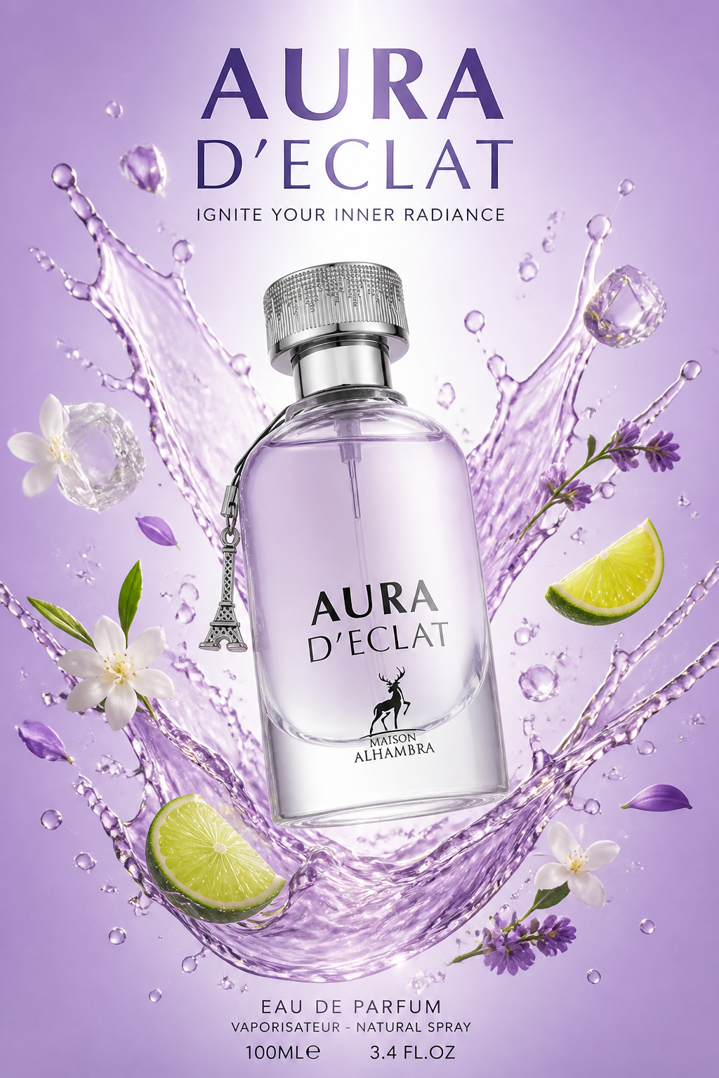Maison Alhambra Aura D'Eclat Eau de Parfum pentru Femei 100 ml