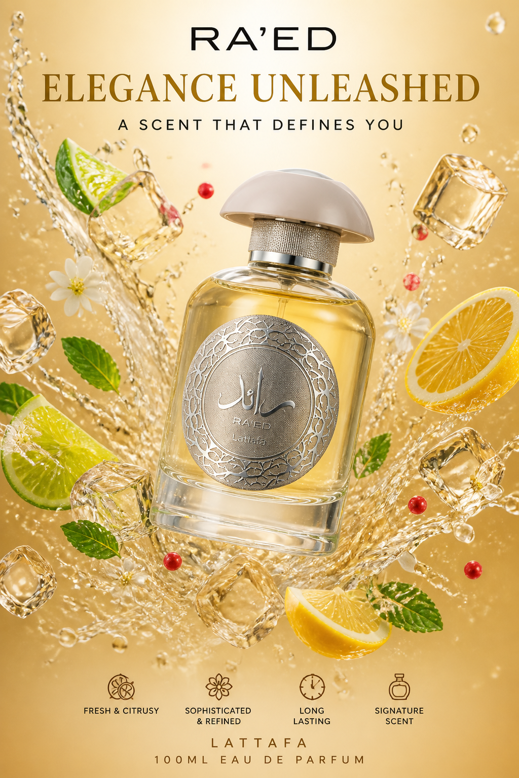 Lattafa Ra'ed Silver Eau de Parfum Unisex 100 ml