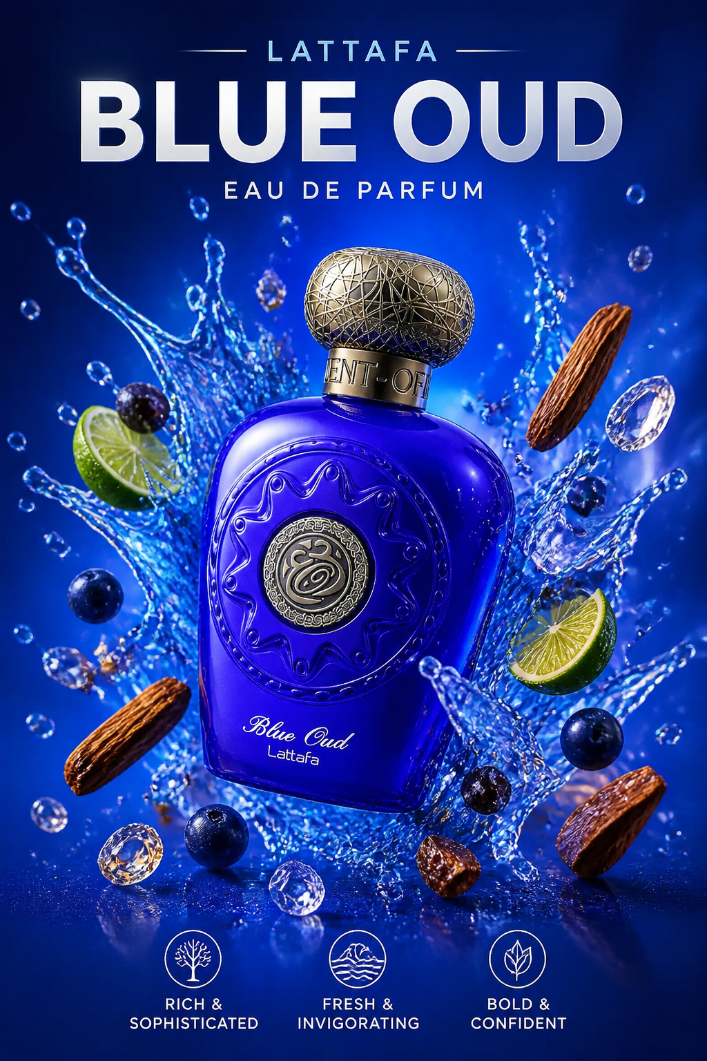 Lattafa Blue Oud Eau de Parfum Unisex 100 ml