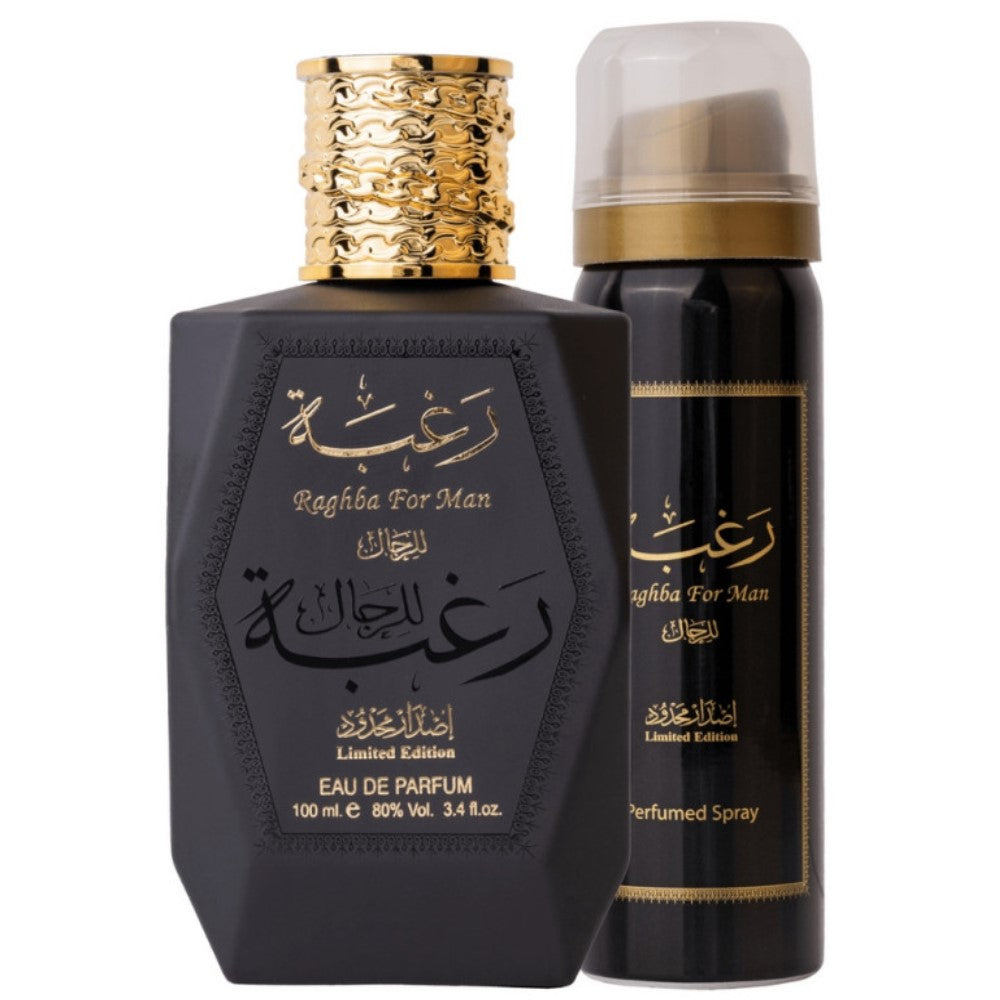 Set Lattafa Raghba For Man Eau de Parfum 100 ml + Deodorant