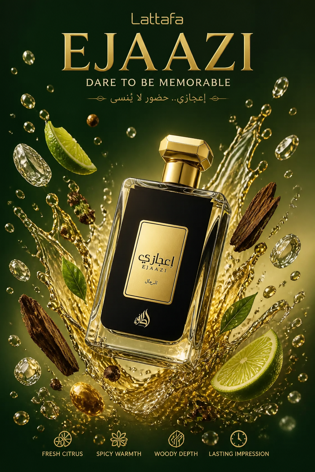 Lattafa Ejaazi Eau de Parfum pentru Bărbați 100 ml