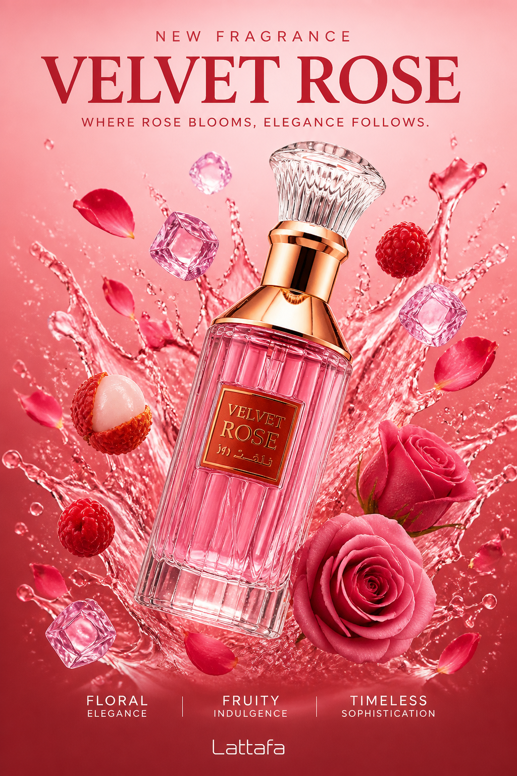 Lattafa Velvet Rose Eau de Parfum Unisex 100 ml