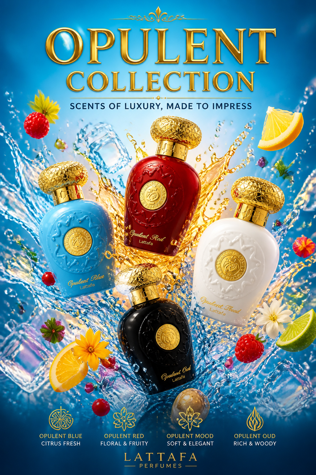 Set Cadou Lattafa Opulent Collection 4 x 25 ml