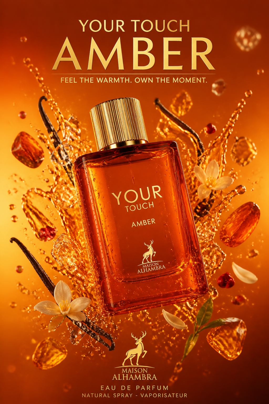 Maison Alhambra Your Touch Amber Eau de Parfum pentru Bărbați 100 ml