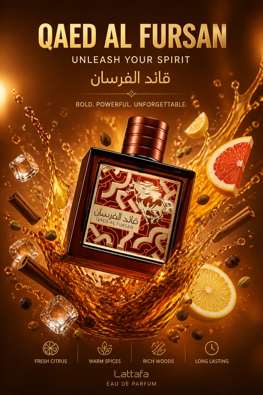 Lattafa Qaed Al Fursan Untamed Eau de Parfum Unisex 90 ml
