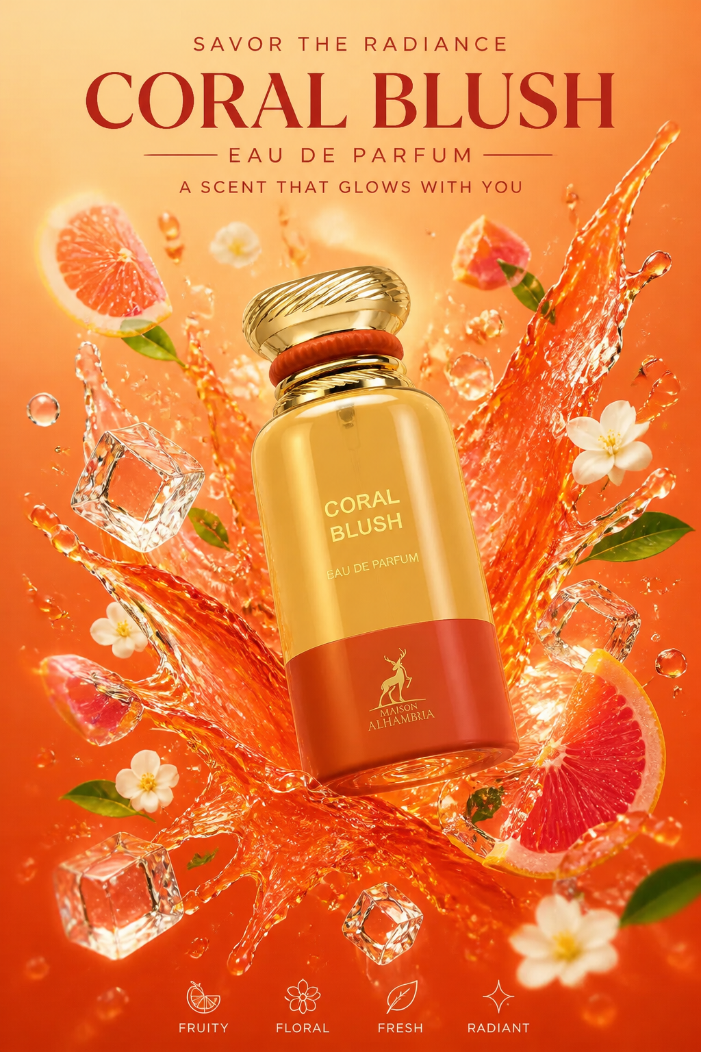 Maison Alhambra Coral Blush Eau de Parfum pentru Femei 80 ml