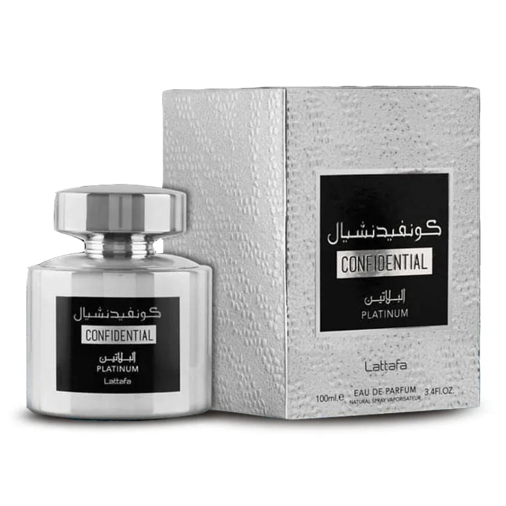 Lattafa Confidential Platinum Eau de Parfum pentru Bărbați 100 ml