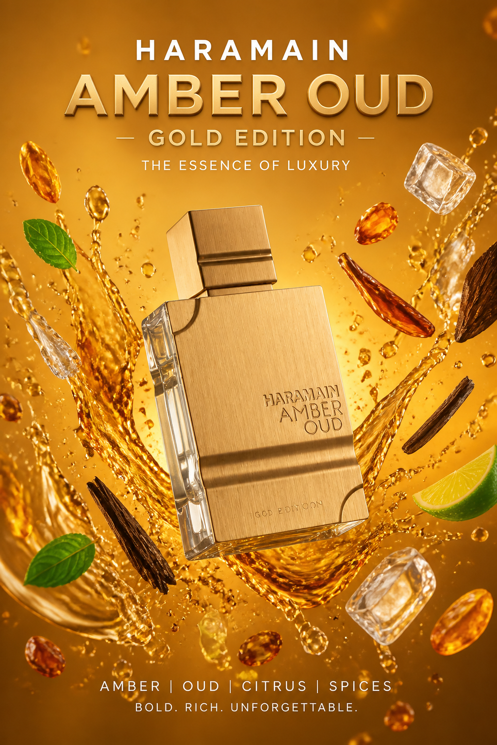 Al Haramain Amber Oud Gold Edition Eau de Parfum Unisex 60 ml