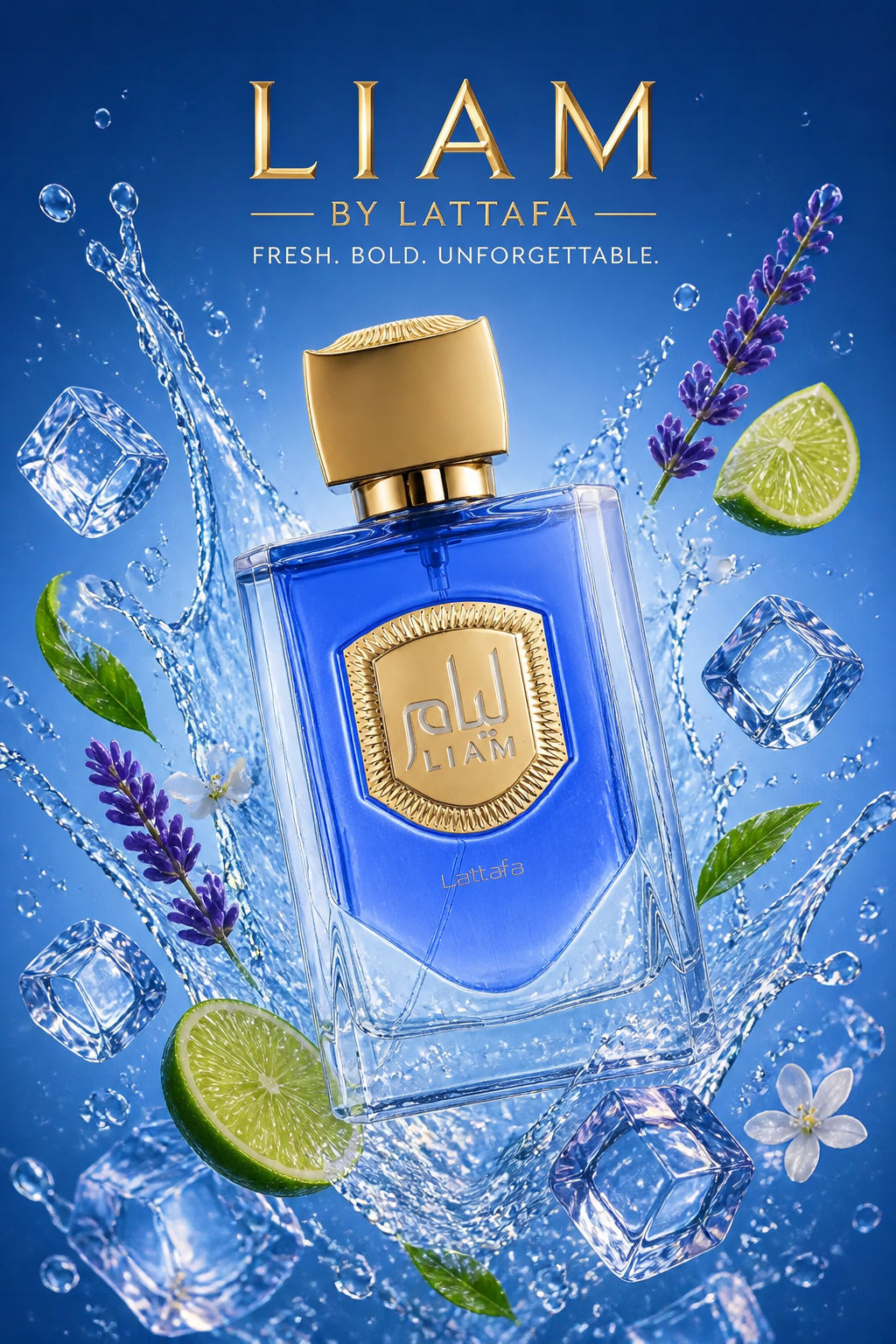 Lattafa Liam Blue Shine Eau de Parfum pentru Bărbați 100 ml