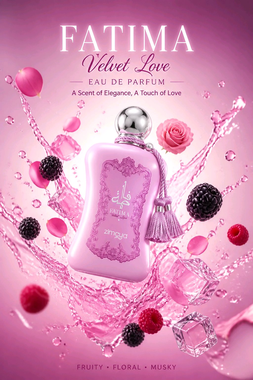 Zimaya Fatima Velvet Love Eau de Parfum pentru femei 100 ml