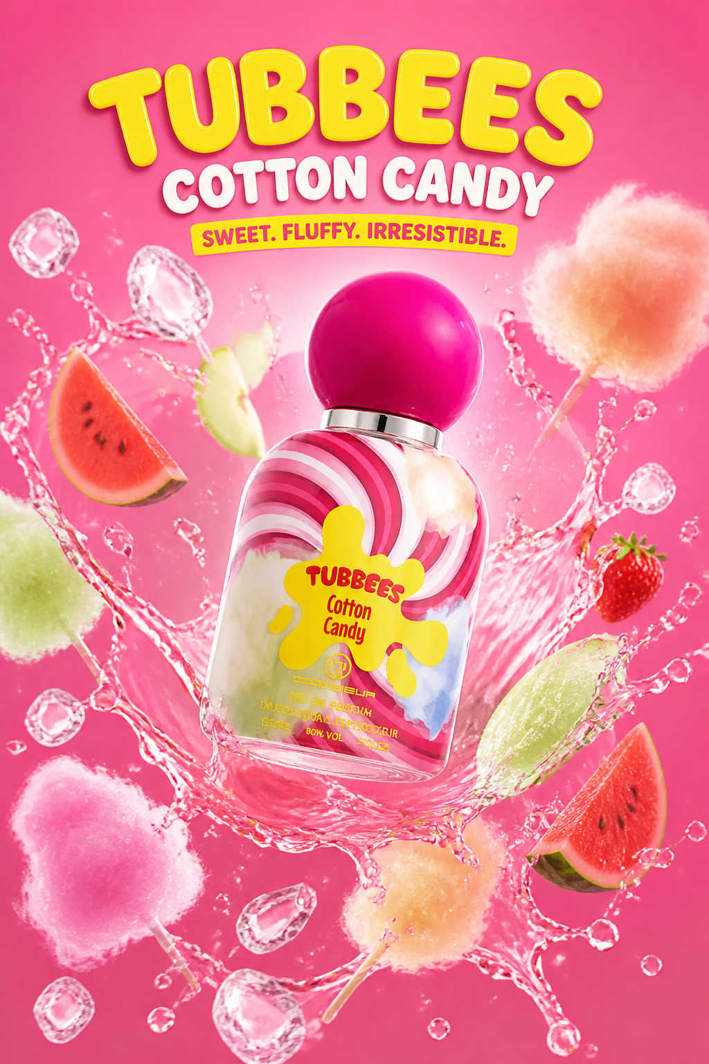 Grandeur Elite Tubbees Cotton Candy Eau de Parfum Unisex 50 ml