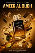 Set Lattafa Ameer Al Oudh Eau de Parfum Unisex 100 ml + Deodorant Spray 50 ml