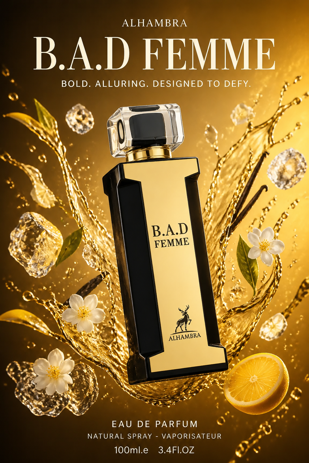Maison Alhambra B.A.D Femme Eau de Parfum pentru Femei 100 ml