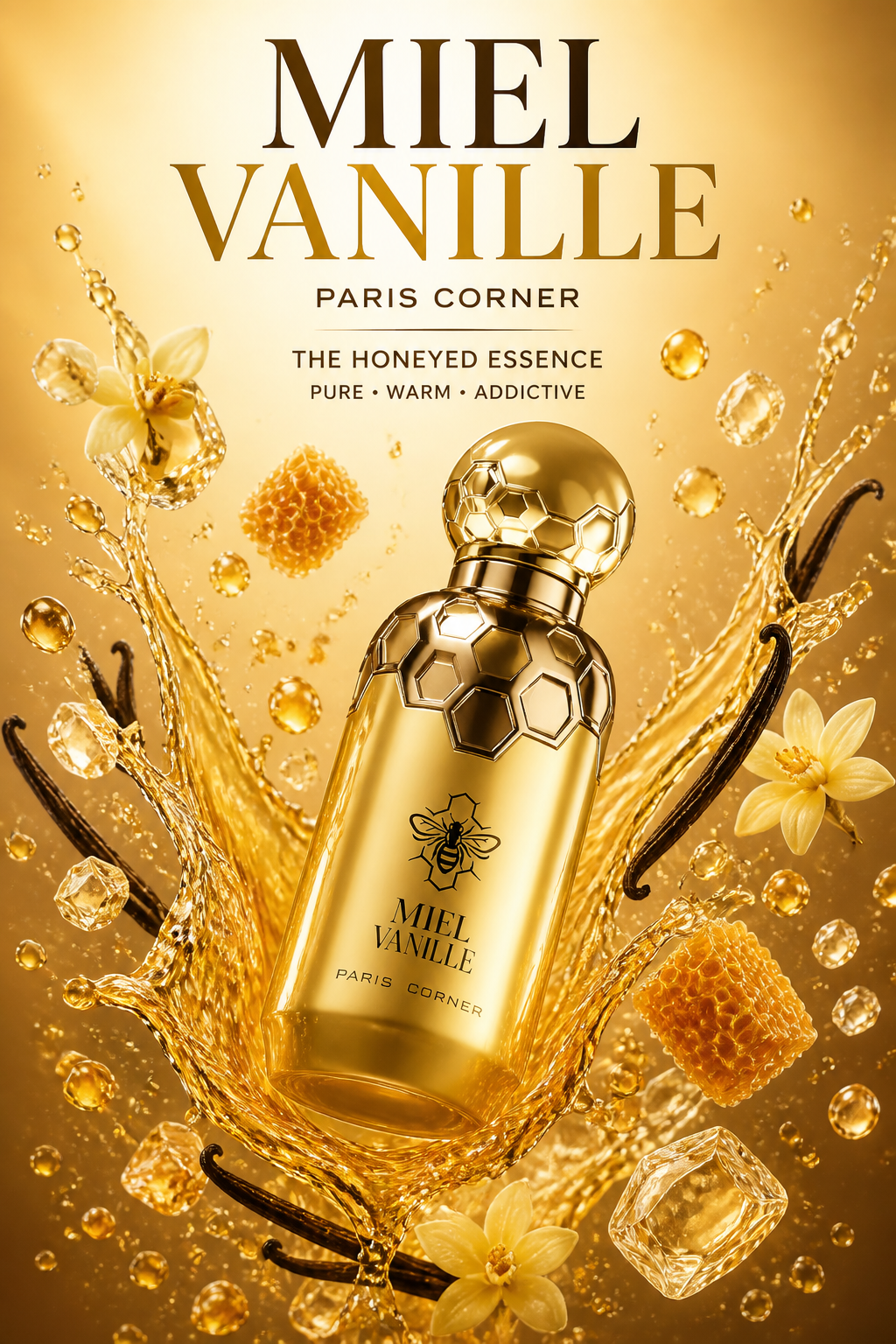 Paris Corner Miel Vanille Eau de Parfum Unisex 100 ml