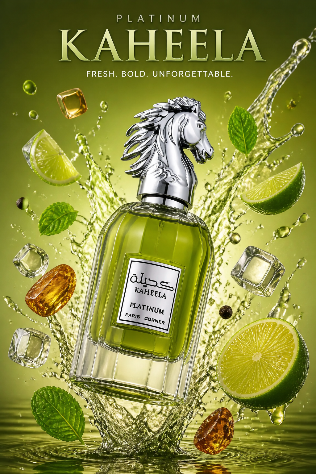 Paris Corner Kaheela Platinum Eau de Parfum pentru Bărbați 85 ml