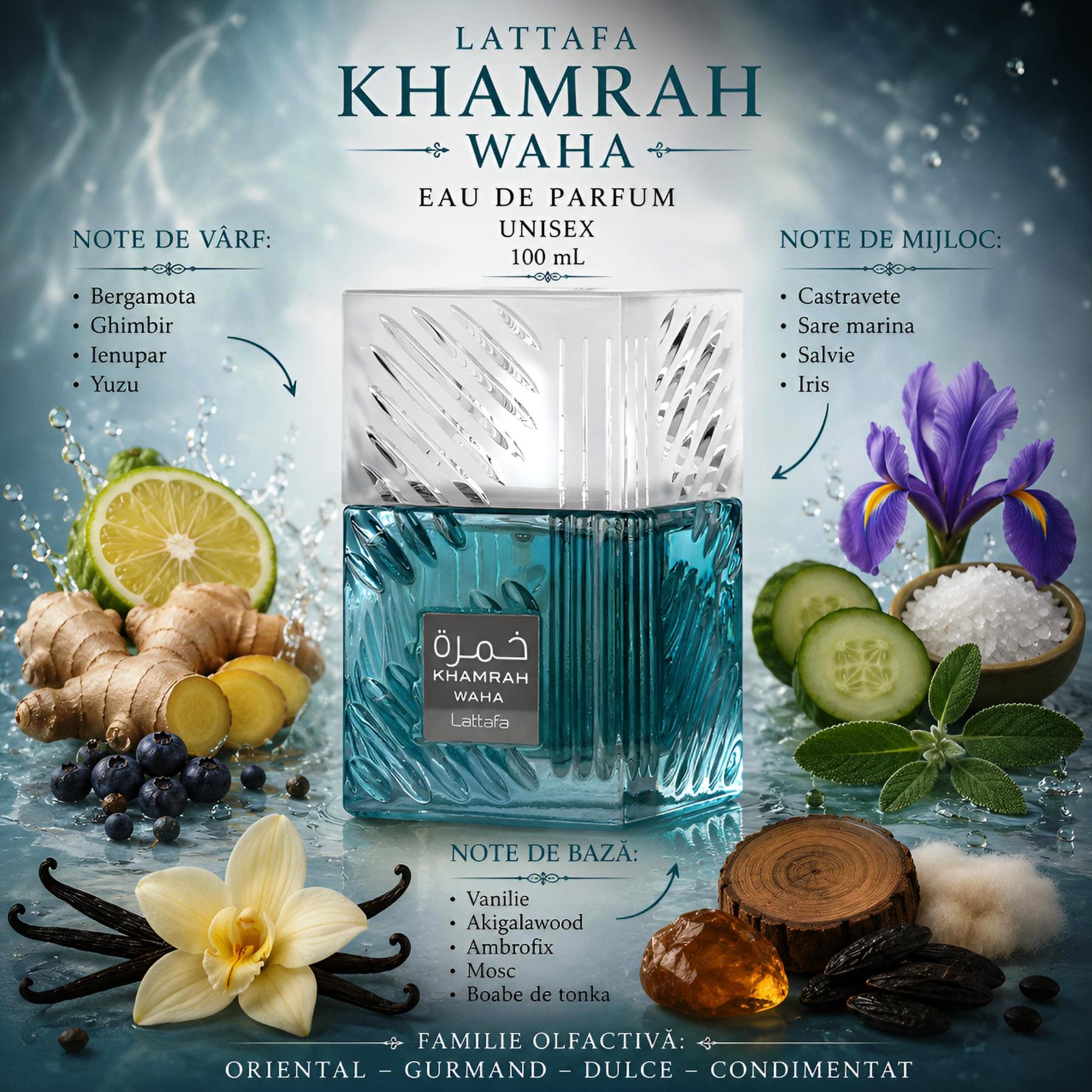 Lattafa Khamrah Waha Eau de Parfum Unisex 100 ml