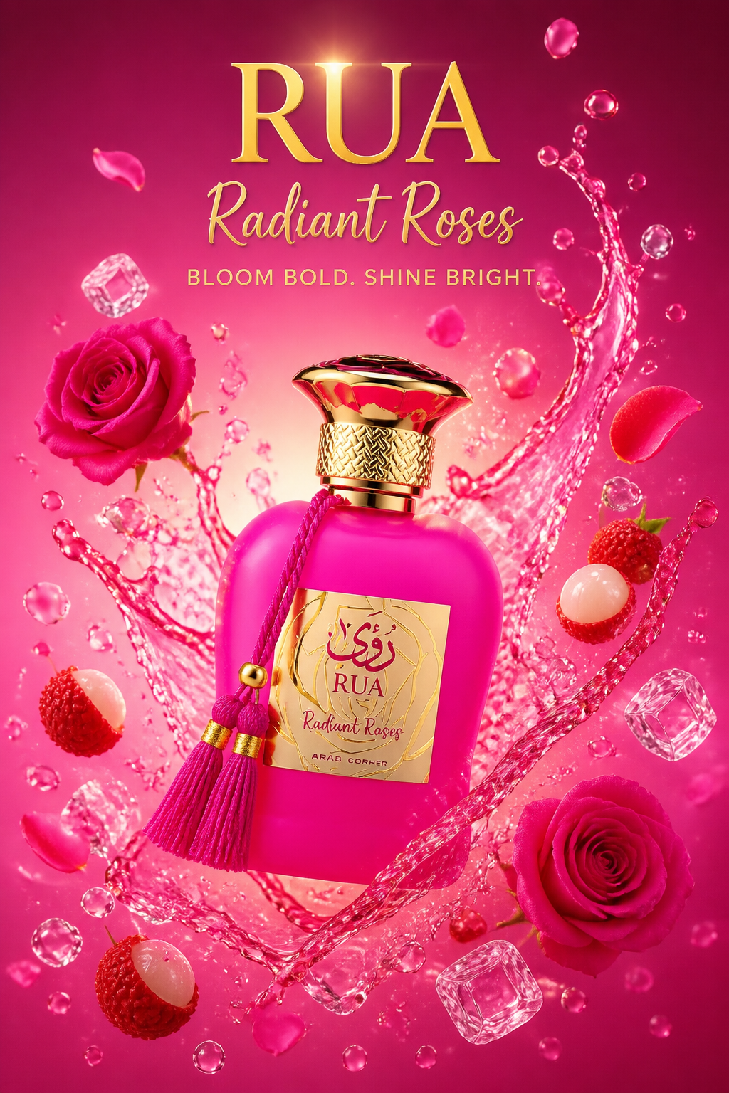 Paris Corner Rua Radiant Roses Eau de Parfum Unisex 100 ml