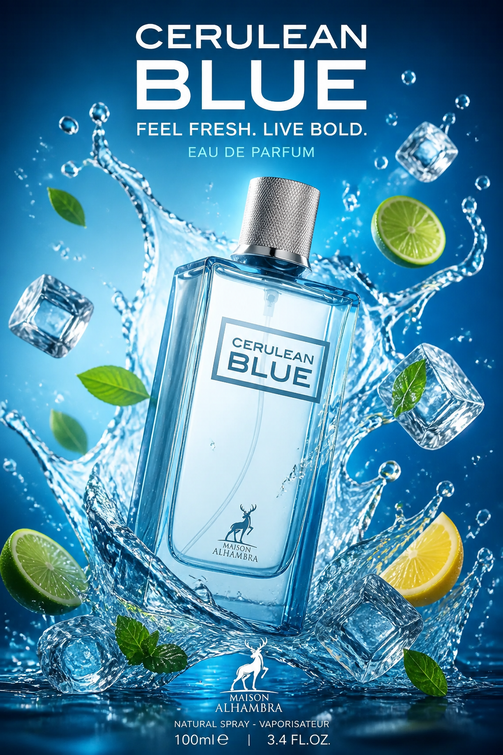 Maison Alhambra Cerulean Blue Eau de Parfum pentru Bărbați 100 ml