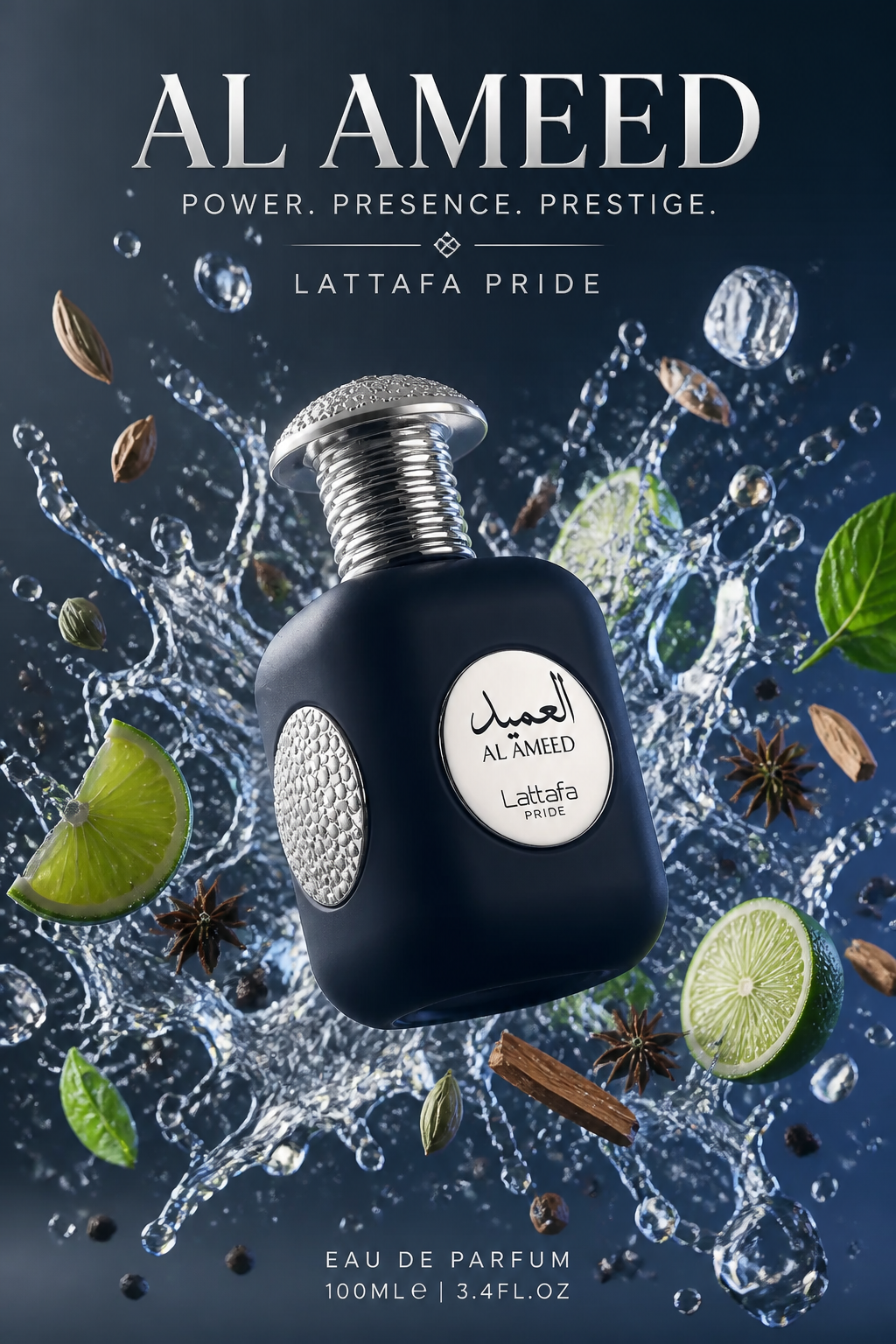 Lattafa Pride Al Ameed Silver Eau de Parfum pentru Bărbați 100 ml