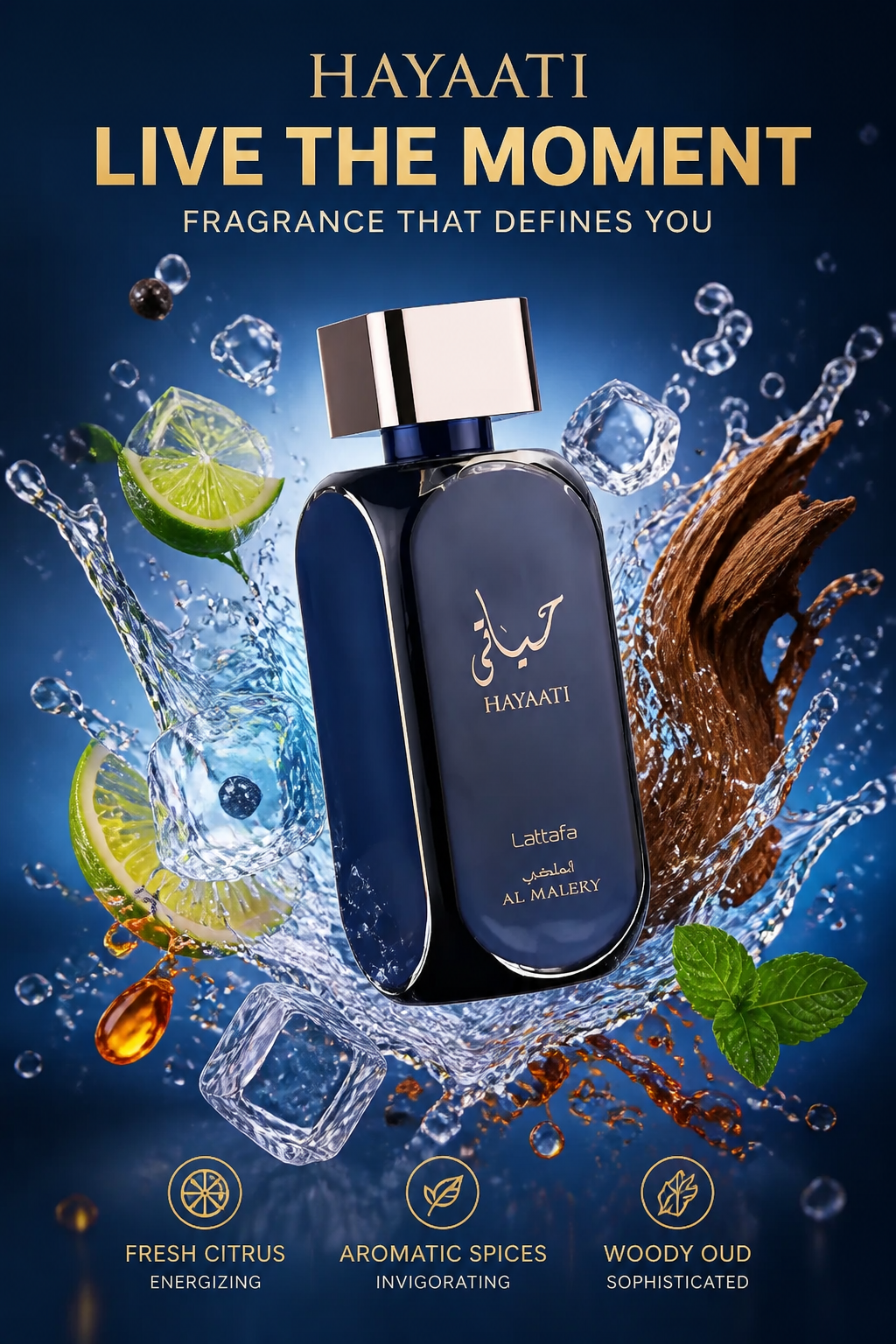 Lattafa Hayaati Al Maleki Eau de Parfum pentru Bărbați 100 ml