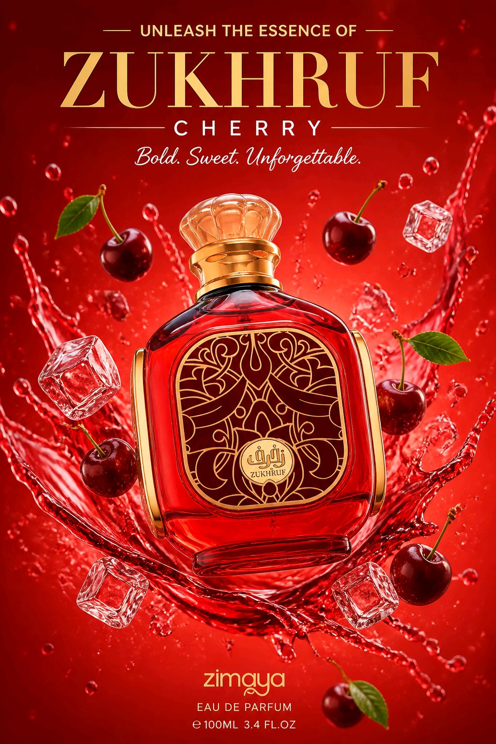 Zimaya Zukhruf Cherry Eau de Parfum pentru femei 100 ml