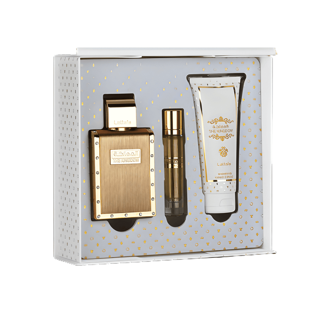 Set Cadou Lattafa The Kingdom pentru Barbati