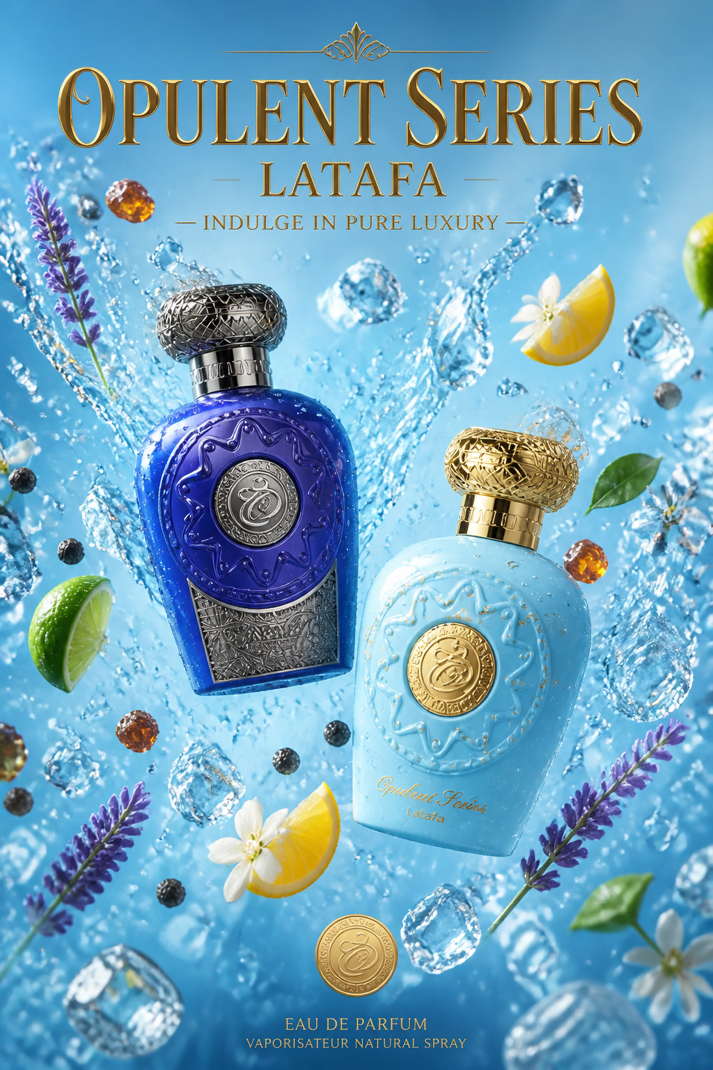 Set Cadou Lattafa Opulent Dubai & Blue Oud Elixir 2 x 100 ml