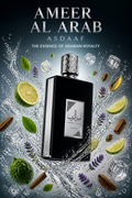 Asdaaf Ameer Al Arab Black Eau de Parfum pentru Bărbați 100 ml