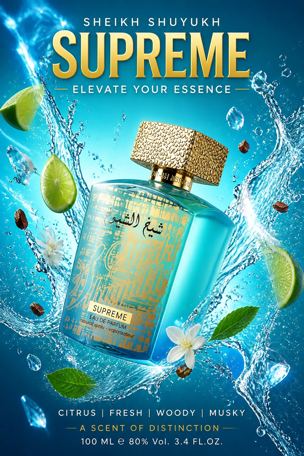 Lattafa Sheikh Al Shuyukh Supreme Eau de Parfum pentru Bărbați 100 ml