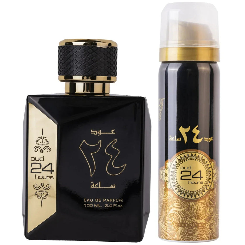 Ard Al Zaafaran Oud 24 Hours Gift Set – Eau de Parfum 100 ml + Deodorant Spray 50 ml