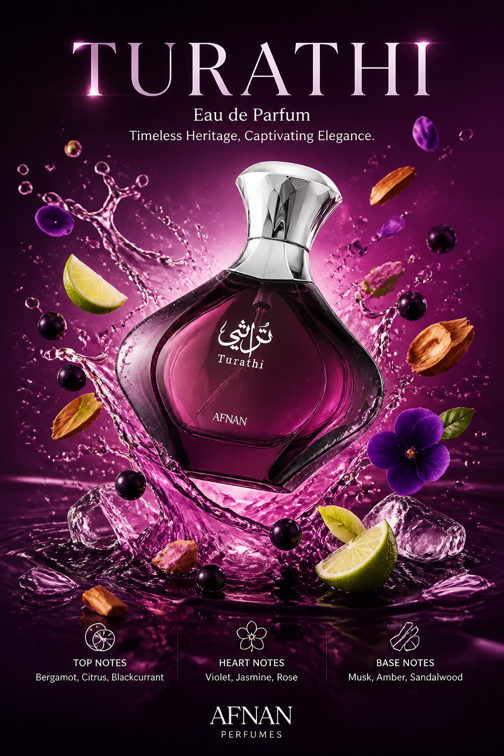 Afnan Turathi Purple Eau de Parfum 90 ml