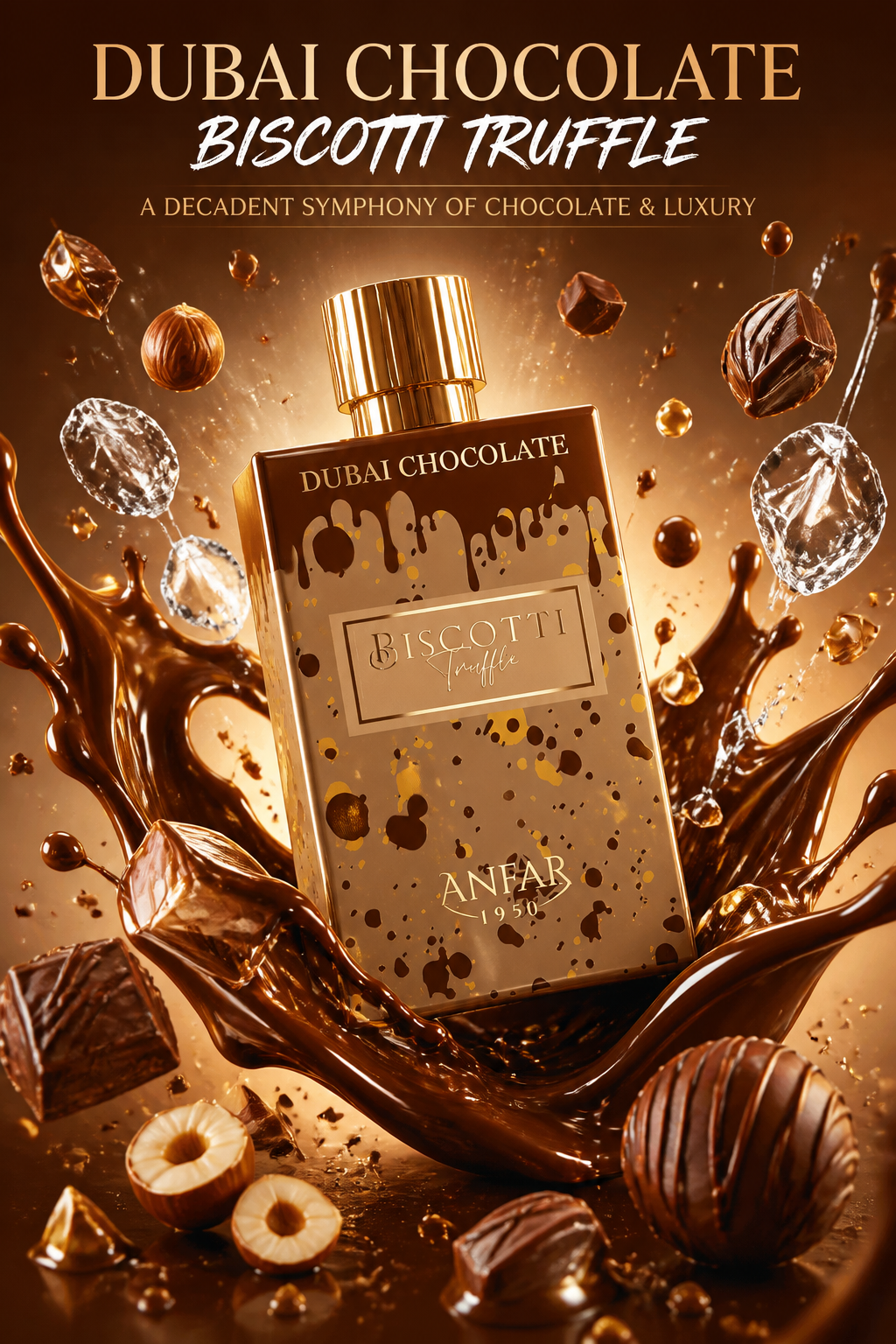 Anfar 1950 Dubai Chocolate Biscotti Truffle Extrait de Parfum Unisex 80 ml