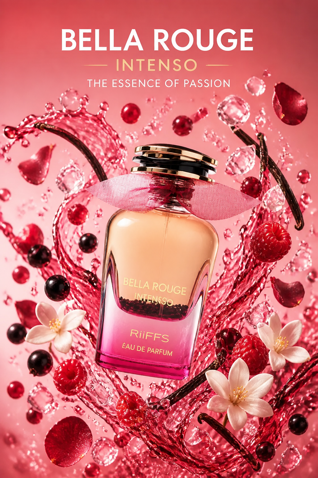 Riiffs Bella Rouge Intenso Eau de Parfum pentru Femei 100 ml