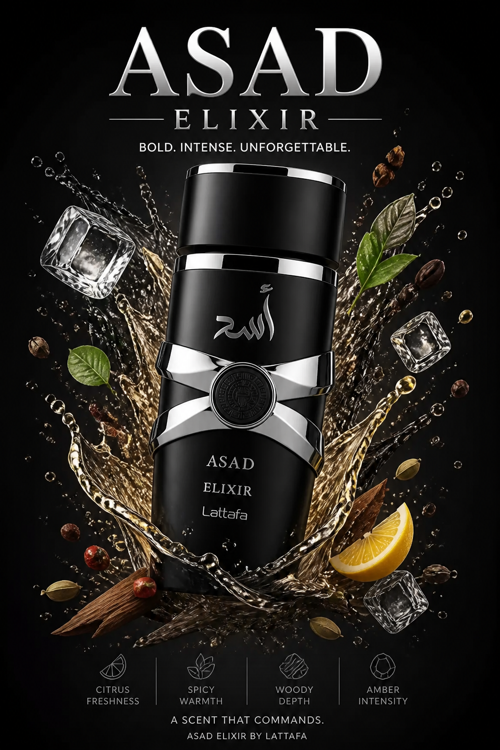 Lattafa Asad Elixir Eau de Parfum pentru Bărbați 100 ml